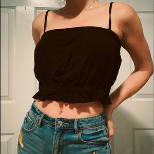 Black Crop Top 🎱